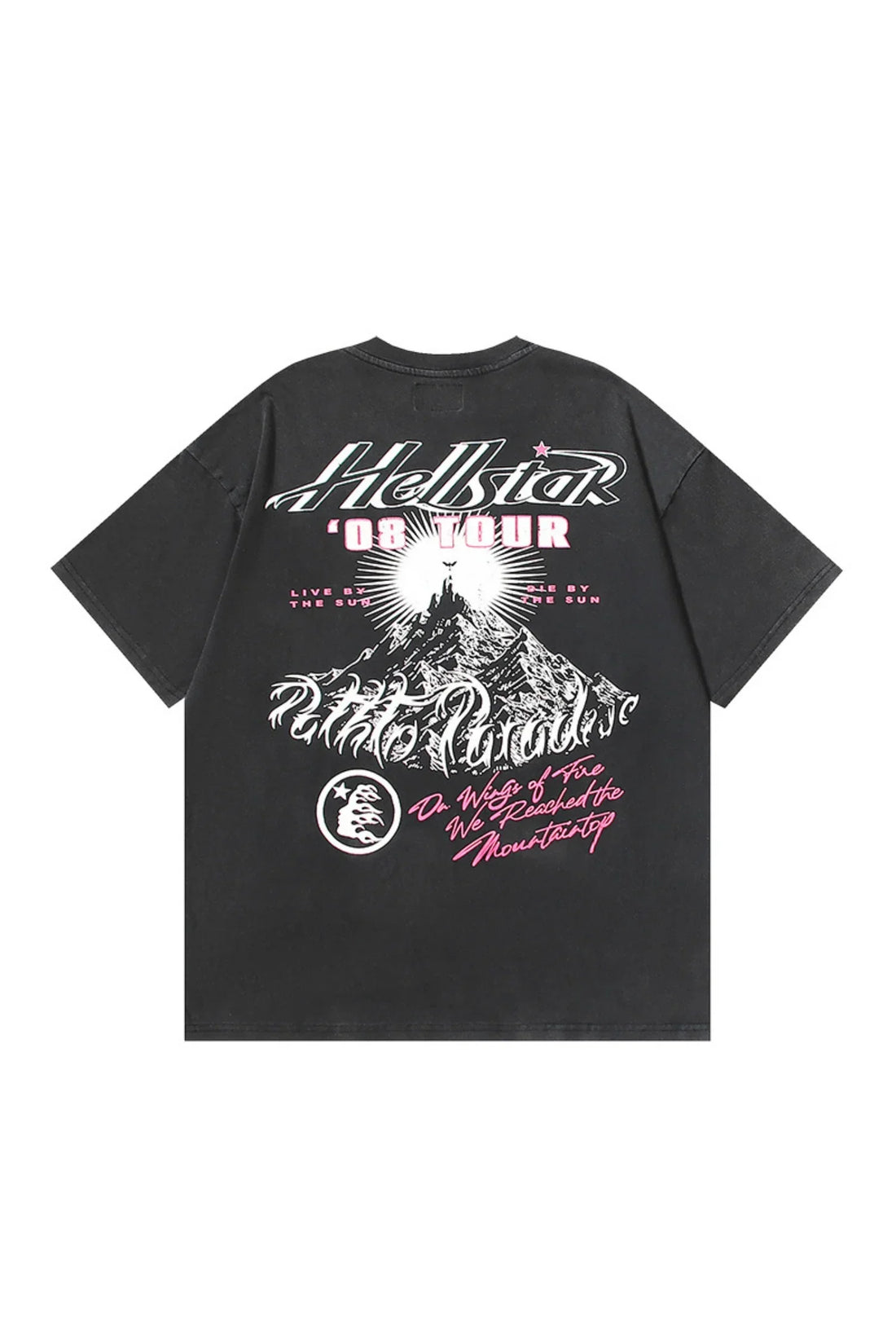 Dark style: segmented angel black shirt