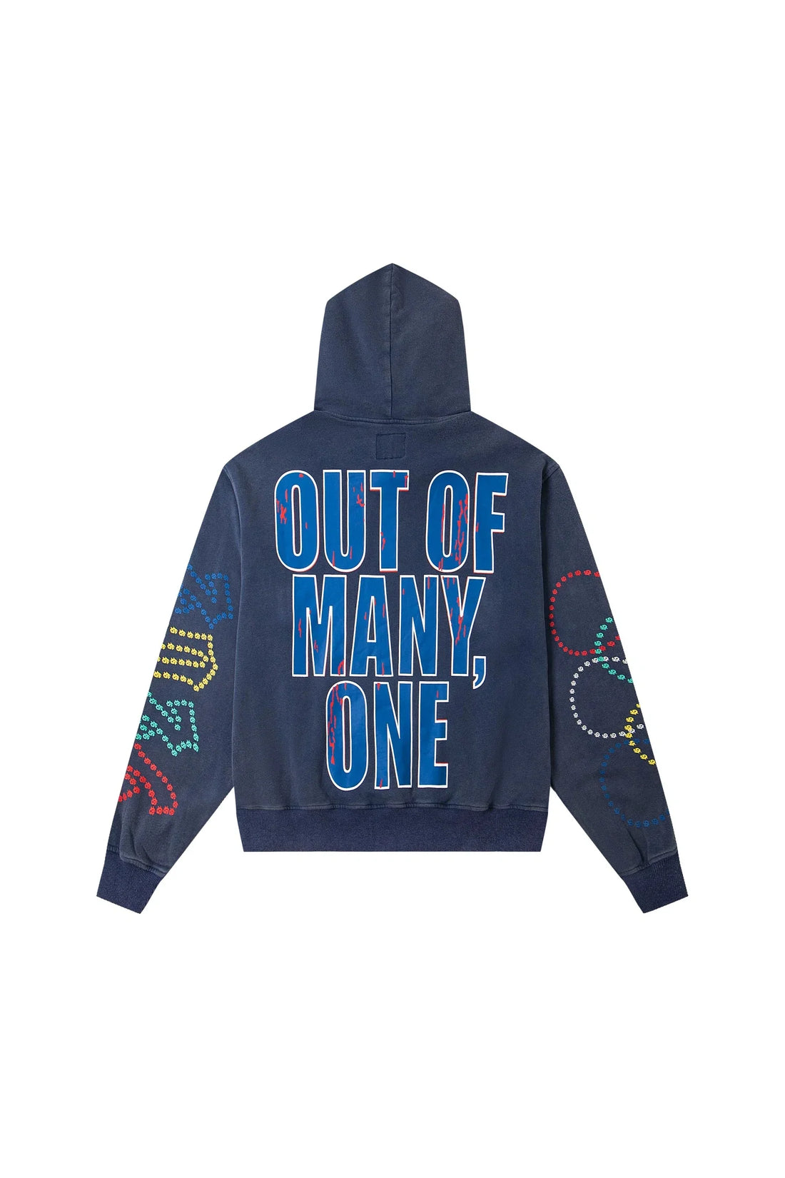 The victory of the skeleton team, blue hoodie