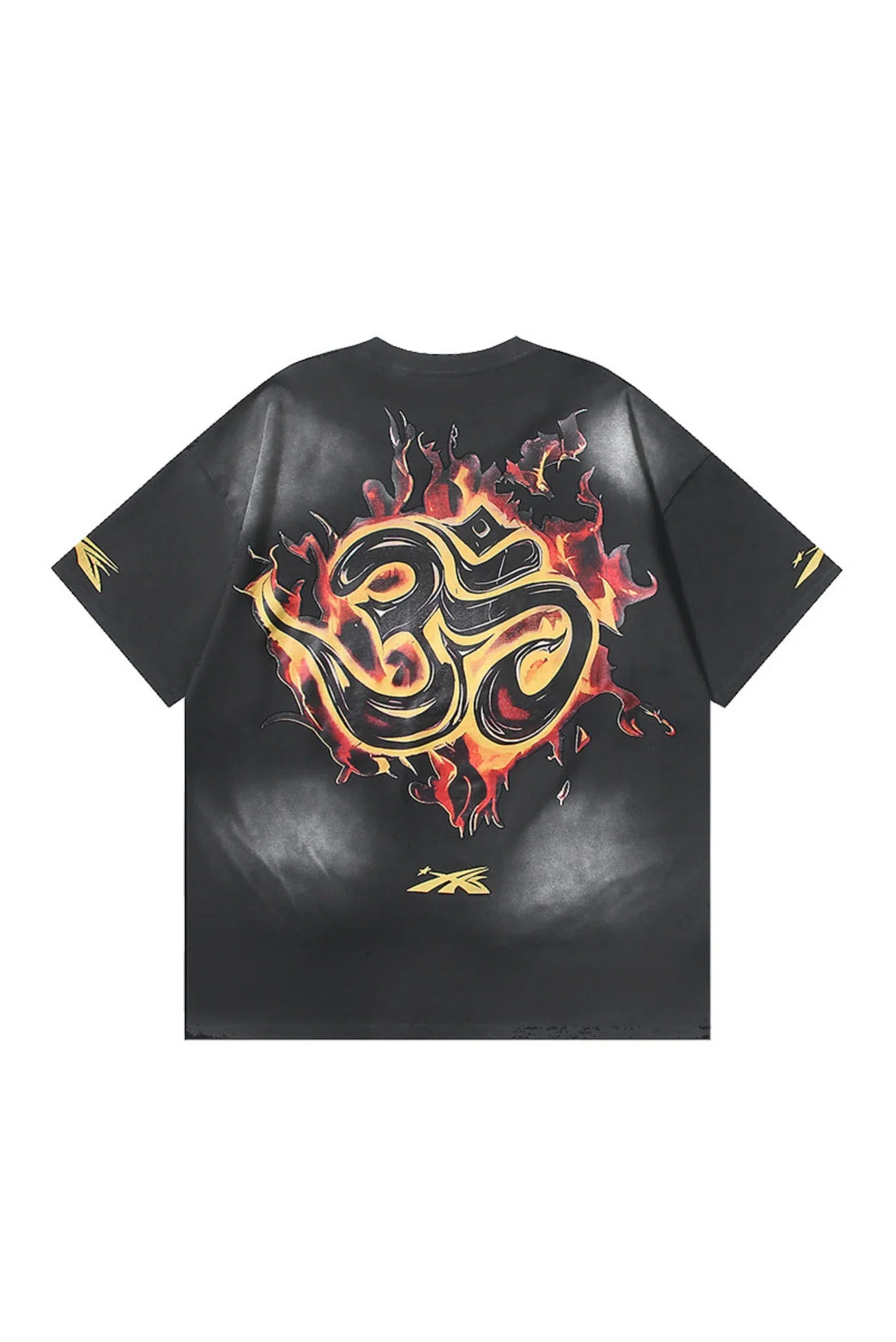 Dark Style: Skeleton Black Shirt with Flames